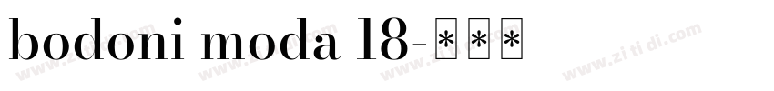 bodoni moda 18字体转换